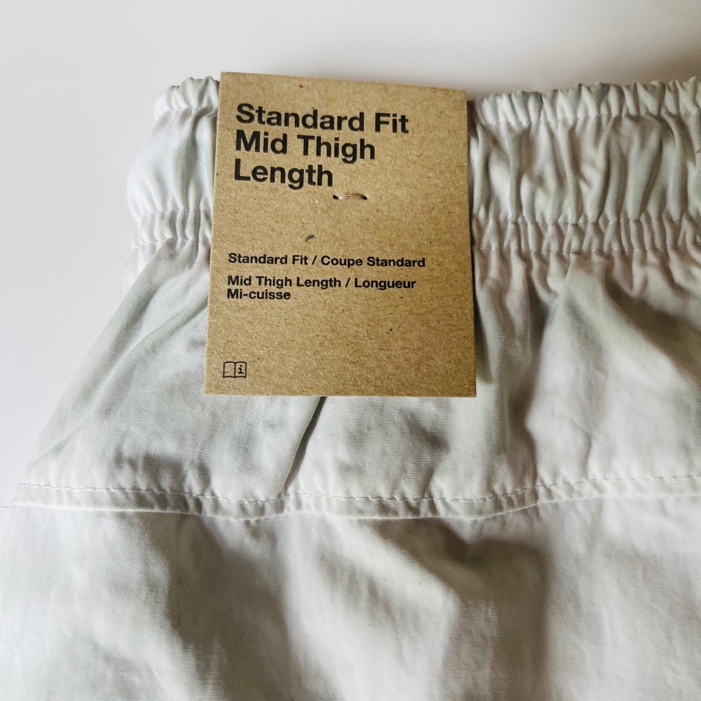 Nike Tech Pack Men's Small Woven Nylon Shorts NWT White Standard Fit Drawstring - Picture 4 of 5